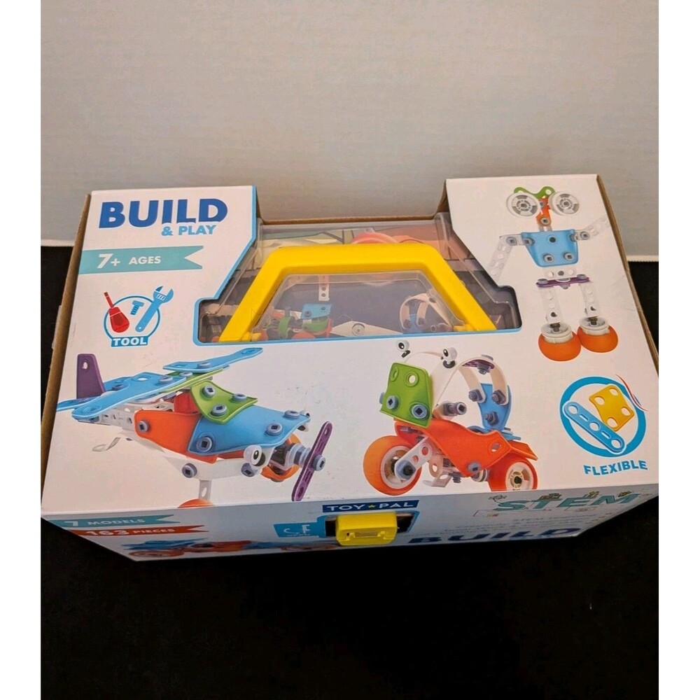 Build Toys & Play Building Kit STEM Learning 7 Models 163 Pieces Science Gift